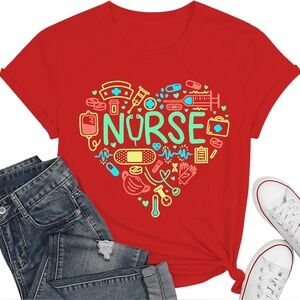 Nurse Shirts for Women Cute Nurses Life
